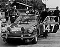 Herbert Linge (rechts) und Peter Falk (links) bei der Rallye Monte Carlo 1965.